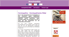 Desktop Screenshot of homoeopathie-homoeopathisch.de