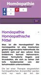 Mobile Screenshot of homoeopathie-homoeopathisch.de